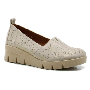 Półbuty damskie RMR23109D-7 złote - Jezzi