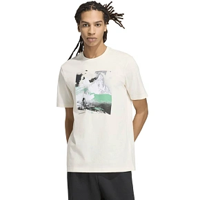Koszulka męska adidas Memories of Sport Outdoor Graphic kremowa KC7095 pánské