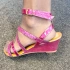 Dámské sandály Nio Nio fuchsiové - Sweet Shoes