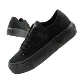 Lee Cooper buty sportowe damskie trampki z tkaniny platforma czarne dámské Lee Cooper buty sportowe damskie trampki z tkaniny platforma czarne dámské