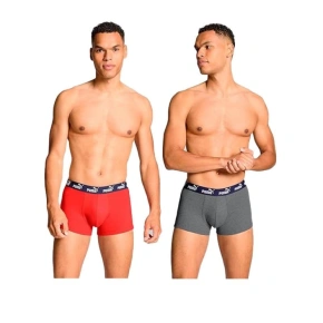 Puma bokserki majtki męskie 2-Pack czerwone szare wygodne bawełna Puma bokserki majtki męskie 2-Pack czerwone szare wygodne bawełna