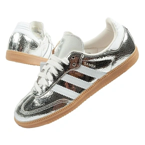 Adidas buty damskie sportowe Samba OG srebrne sneakersy modne skóra dámské Adidas buty damskie sportowe Samba OG srebrne sneakersy modne skóra dámské