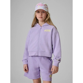 Bluza dresowa loose z kapturem dziewczęca 4F 4FJRSS26TSWSF2936-52S