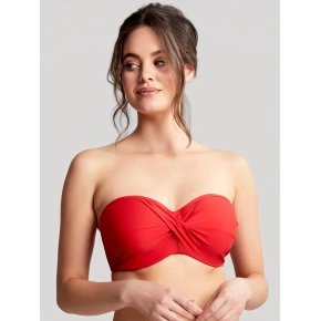 Damski stanik bikini Anya Riva Bandeau Red SW1303 - Panache