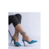 Dámské lodičky na jehlové podpatku H2810 Světle modrá třpyt - BELLAMICA Shoes