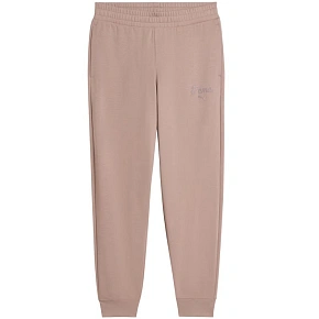 Spodnie damskie Puma ESS Script Comfort brudny róż 691763 88 dámské