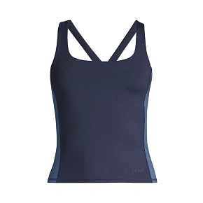 Koszulka damska CASALL Shaped Block Built in Bra Tank kolor granatowy Koszulka damska CASALL Shaped Block Built in Bra Tank kolor granatowy