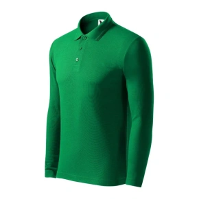 Koszulka polo Malfini Pique Polo LS M MLI-22116 zieleń trawy pánské