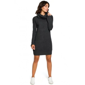 Dzianinowa sweterkowa sukienka BK010 - Moe