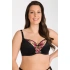 Biustonosz damski K101/1 Gaby Black raft - Gorsenia