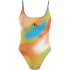 Damski jednoczęściowy strój kąpielowy SCOOP ONE PIECE-PRINT KW0KW02086 0G0 pomarańczowo-żółty - Calvin Klein