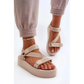 Sandały NN274A528 w kolorze beżowym - Stawiaj kroki w dobrym stylu