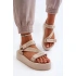 Sandały NN274A528 w kolorze beżowym - Stawiaj kroki w dobrym stylu