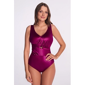 Jednoczęściowy kostium kąpielowy SKJ-68 MAGENTA w kolorze bordowym – Ava