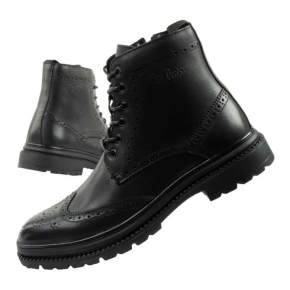 Lee Cooper buty męskie sztyblety trzewiki eleganckie skórzane czarne Lee Cooper buty męskie sztyblety trzewiki eleganckie skórzane czarne