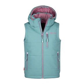 Kamizelka ocieplana dziecięca dla chłopca/dziewczynki Trollkids Kids Narvik Vest XT glacier green/orchid (730-325) Kamizelka ocieplana dziecięca dla chłopca/dziewczynki Trollkids Kids Narvik Vest XT glacier green/orchid (730-325)
