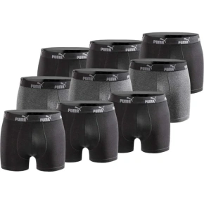 Puma bokserki majtki męskie 9-Pack czarne szare wygodne bawełna Puma bokserki majtki męskie 9-Pack czarne szare wygodne bawełna