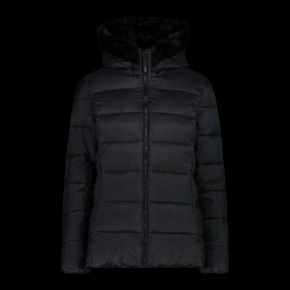 Kurtka zimowa damska CMP z kapturem sportowa ocieplana czarna (34K0036F/U901)