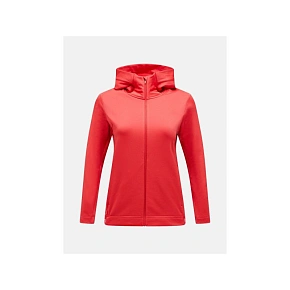 Bluza PEAK PERFORMANCE Rider Tech Zip Hood Women czerwony