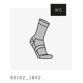 Skarpety rowerowe POC Cadence Road Long Sock szare