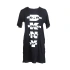 Koszula nocna damska YI2322403-001 czarno-biały - DKNY