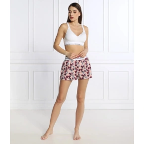 Spodenki piżamowe damskie QS6080E 1F7 - morelowy/kieszenie - Calvin Klein