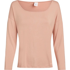 Piżama damska Top L/S CURVE NECK 000QS7006E FSR make-up - Calvin Klein