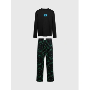 Piżama męska z nadrukiem 000NM2526E I2R czarny - Calvin Klein