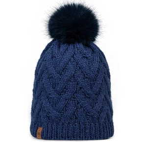 Buff Knitted Fleece Caryn Beanie 13674371710 Granatowe One size
