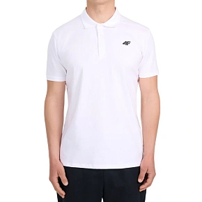 Koszulka męska polo 4F M0770 biała 4FWMM00TPTSM0770 10S pánské Koszulka męska polo 4F M0770 biała 4FWMM00TPTSM0770 10S pánské