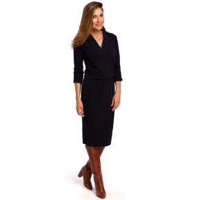 Sukienka damska S194 granatowy - Stylove