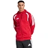 Bluza męska adidas Tiro 26 League Sweat Full Zip Hoodie czerwona KF9106 pánské