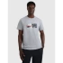 T-shirt regular z nadrukiem męski 4F 4FRAW25TTSHM3364-27M