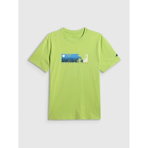 T-shirt regular z nadrukiem męski 4F 4FWSS26TTSHM3335-42S
