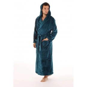 Szlafrok unisex z kapturem Siena 3156 Petrol - Vestis