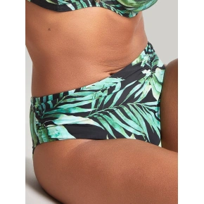 Damski strój kąpielowy Bali Midi Brief SW1646 Green z nadrukiem - Panache