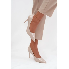 Dámské lodičky na jehlovém podpatku LE139P Béžová - Seastar