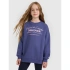 Bluza dresowa oversize nierozpinana bez kaptura dziewczęca 4F 4FJRAW25TSWSF2428-33S