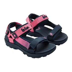 Lee Cooper buty dziecięce dziewczęce sandały na rzepy na lato na plażę granatowe różowe Lee Cooper buty dziecięce dziewczęce sandały na rzepy na lato na plażę granatowe różowe