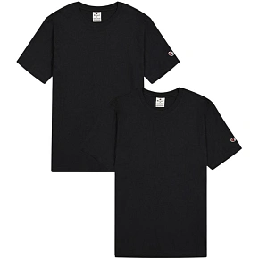Koszulka męska Champion Short Sleeve T-shirt 2-pak czarna 220267 KK001 pánské