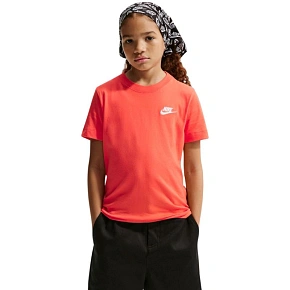 Koszulka dla dzieci Nike Sportswear pomarańczowa FZ5177 842 Koszulka dla dzieci Nike Sportswear pomarańczowa FZ5177 842
