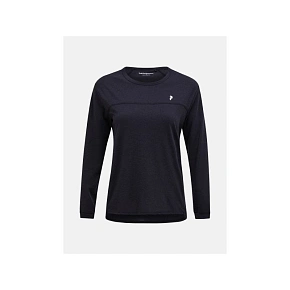 Koszulka PEAK PERFORMANCE W Trail Wool Blend LS czarny Koszulka PEAK PERFORMANCE W Trail Wool Blend LS czarny