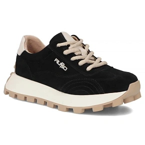 Skórzane półbuty sneakersy na platformie czarne Filippo DP7498 dámské Skórzane półbuty sneakersy na platformie czarne Filippo DP7498 dámské