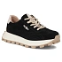 Skórzane półbuty sneakersy na platformie czarne Filippo DP7498 dámské