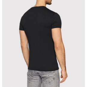 T-shirt męski 111035 1A729 - 00020 - Czarny - Emporio Armani