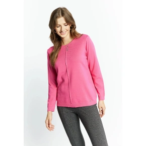 Sweter damski QNS0390-004 ciemnoróżowy - Monnari