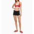 Szorty damskie KW0KW01004-BEH czarny - Calvin Klein