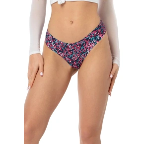 Proste figi damskie Cranberries granatowe z różowym wzorem - JULIMEX