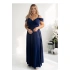 Długa sukienka 208857 granatowy - With You