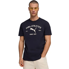 Koszulka męska Puma Class Graphic Tee granatowa 692226 16 pánské Koszulka męska Puma Class Graphic Tee granatowa 692226 16 pánské